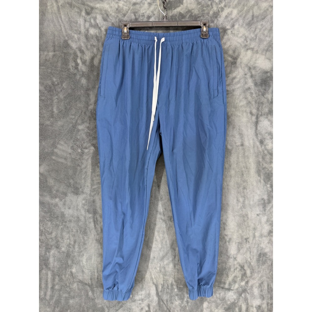 Cove USA Mens 2XL Blue Recycled Poly Spandex Elastic Waist Jogger Pants Athletic